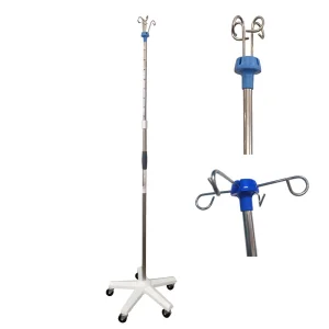 Height Adjustable Medical Equipment Clinic Patients Infusion Stand for Hospital Use