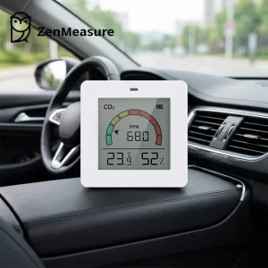 ZenMeasure Factory Wholesale Mini Portable CO2 Carbon Dioxide Gas Detector Sensor Air Quality Monitor Temperature Humidity