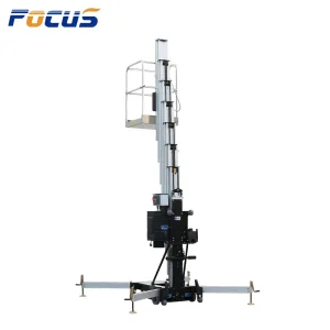 Aerial Working Lift Single Mast Vertical Telescopic Aluminium Alloy Lifting Platform