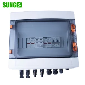 PV Array DC Combiner Box for 2 String Solar Panel DC 1000V 2in 1out WithDC SPD lightning protection PV Junction Box
