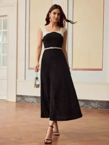 Vestido Casual Sem Mangas Leve e Simples para Viagens de Verão