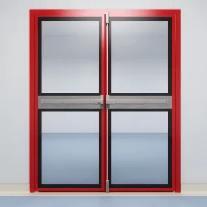 Multi-Point Lock Steel Metal Security Entry Safety Door for Warehouse Protection