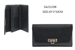 2023 Fashion Long Women PU Leather Wallet Woman Clutch Wallet Ladies Purse for Women Wholesale