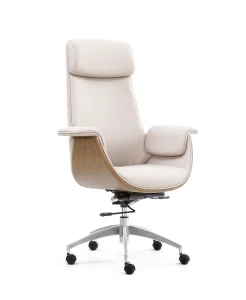 Cheap PU Leather Office Chair for Staff - Ergonomic Lumbar Support Task Chair