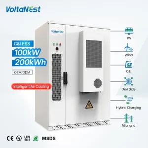 VoltaNest 100kW 215kWh LFP Battery Solar Energy Storage System High Voltage C &amp; I ESS Cabinet Commercial and Industrial