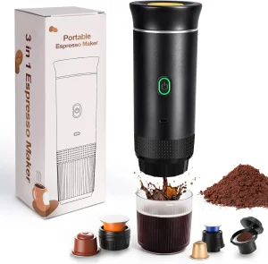 3-in-1 Multifunctional One-Touch Start Coffee Maker Mini Portable Capsules Coffee Maker