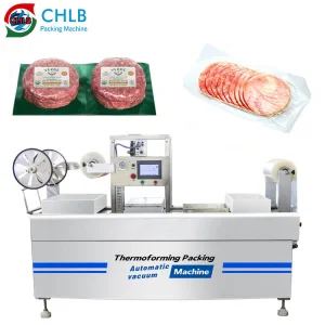 Automatic Electric Meat Pie Sausage Thermoforming Food Vacuum Packaging Machine