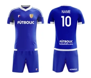 Uniforme de fútbol de poliéster transpirable personalizado, camiseta deportiva para equipo