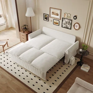 2-Seater Foldable Convertible Sleeper Sofa