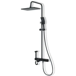 Cheap Black Stainless Steel Wall Bathroom Shower Faucet Set Factory, Company