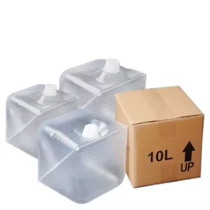مختبر 5L حاوية بلاستيكية قابلة للطي مربعة لكوبتينر جل الموجات فوق الصوتية دلو LDPE