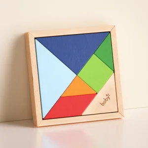 Wooden Montessori Educational Toys For Kids 3-5 Years Tangram Puzzle Brain Teaser Game Toy