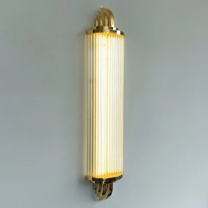 PM American Creative Glass Art Living Room Decorative Wall Lamp Villa Bedroom Luxury Modern Simple Ripple Crystal Wall Lighting