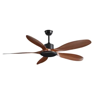Ceiling Fan with Remote Control No Lights, Modern Reversible DC Motor Indoor Outdoor 5 ABS Blades Ceiling Fans for Patio