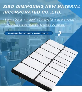 Three-in-One Steel Backed Ceramic Rubber Composite Plates for Wear Resistance