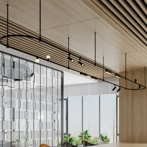 DC48V LED Aluminum Track Lighting System for Commercial Spaces