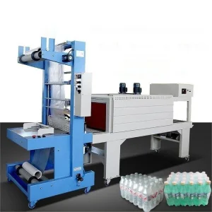 Semi Automatic Sleeve Beverages Can Mineral PET Water Bottles Packing Thermal Roll Sealer Case Wrap Heat Shrink Wrapping Machine
