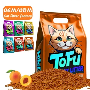 Natural Environmentally Friendly Tofu Cat Litter Dust-Free Hypoallergenic and Non-Irritating Absorbent and Strong Deodorizing Effect Cat Litter