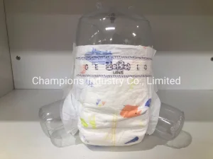 Produto para Cuidado do Bebê, Fralda Descartável com Cintura Elástica e Fita Mágica Colorida Biodegradável