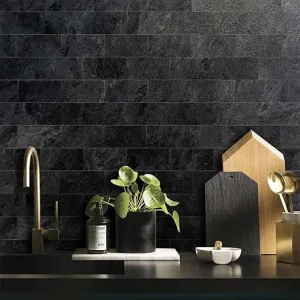 Faux Stone Backsplash