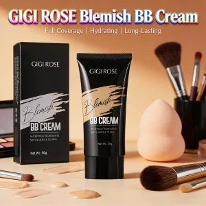 GIGI ROSE GF06 Lightening Chemical Waterproof Oil Control Concealer Foundation Liquid BB Cream Sunscreen All Skin Types 5 Colors