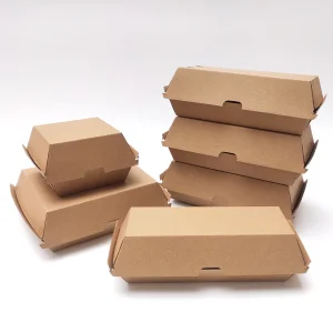 Disposable Cardboard Burger Paper Box