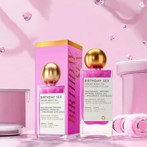Factory Wholesale Luxury Vanilla Baby Lu Body Shimmer Oil Cross-Border Explosions Nourishing Moisturizing Smooth Vanilla Flash