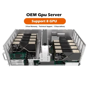 High Quality AMD EPYC 9004/9005 CPU Artificial Intelligence 7U Deepseek AI Inference Server OEM 8 GPU Server