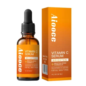 Suero facial orgánico de vitamina C y E Aiooce
