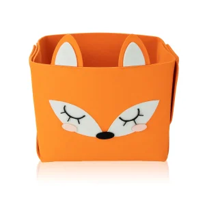 Austria Premium Cartoon Fox Shape Felt Storage Basket
