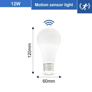 Halolite 12W E27 A60 High-Heat Dissipation White Ra80 Sensor LED Smart Bulb