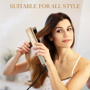 Professional Salon Hair Straightener Ceramic Titanium Flat Iron