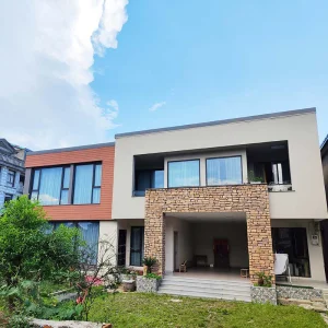 Casa Vila Prefabricada de Estrutura de Aço Leve Padrão do Reino Unido, Eficiente em Energia, Casa Modular