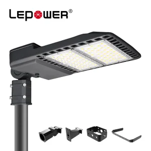 Various Bracket Design Area Lighting Shoebox Luminaria LED Parking Area Light 160lm/w IP66 LED Urban Light with Multi Bracket