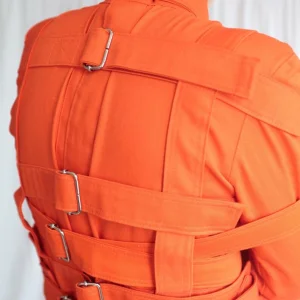 Premium Bondage Straitjacket Adjustable Crotch Strap Bdsm Restriction Fetish Abdl Seatbelt Asylum and Institutional Gear