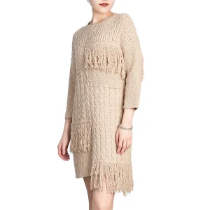 Vestido de ganchillo de algodón europeo