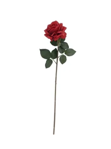 65cm Premium Single Stem Real Touch Moisture Artificial Rose
