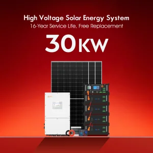 Off Grid Hybrid Solar Panels System With High Voltage Battery and Inverter 30kW 40kW 50kW Solar Energy System