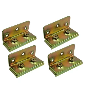 China Manufacturer's Custom Bed Rail Bracket Iron/Metal Furniture Hardware for Bedroom Dining and Bathroom Use Direct Supply