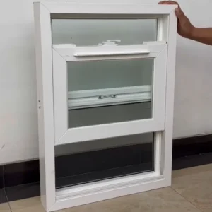 Upvc Sliding Windows Double Glazed Hurricane Proof Soundproof White Vinyl Frame for Residential House Apartment Office