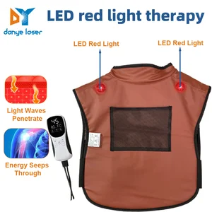 Factory Price Vibration Heating LED Red Light Vest With Timing Control For Back Therapy Home Use &amp; Clinic DANYE DY-SHM