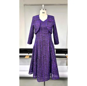 Elegant Vintage Two-Piece Grace Choir Skirt Suit for Women Elegant Plus Size Boutique Fashion Belt Church Formal Events ODM