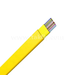 Multi Cores Optical Fiber Flat Ribbon Indoor Cable for Communication Use