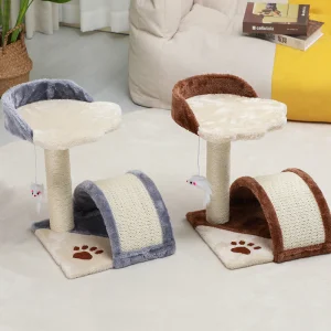 Cat Scratcher Most Popular Cats Sisal Arched Bridge Cat Tree Swing Mouse Strong Scratching Pillar Pet Supplies 2 Designs Stocked