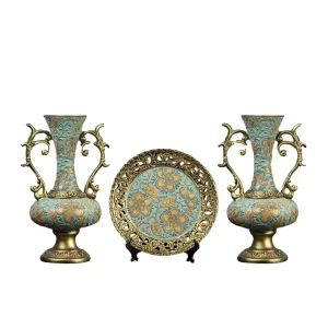 Resin Flower Vase Polyresin Decoration Craft for Mall/Hotel/Home/Garden Decoration Adornos En Resina Vintage