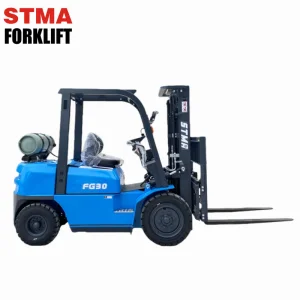 Stma Dual Fuel Propane Fork Lift 3ton LPG Gasoline Forklift Truck