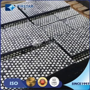 250*500*25/35mm Composite Lining for Wear Resistant Chute Liner with 92%Alumina Cylinders 20*20