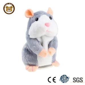 Talking Record Hamster Plush Interactive Early Learning Toy Birthday Gift
