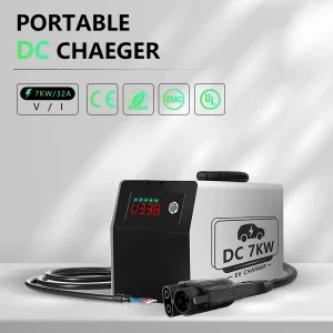 Portable Level 3 DC EV Charger Mobile Emergency Roadside Charging Station CCS1 CCS2