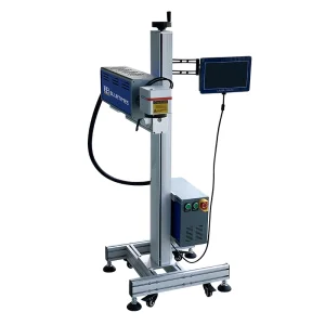 Bluetimes 35w 40w 45w 60w Flying CO2 Laser Marker for Industrial Line Coding Engraving Wood Plastic Paper Ceramic Glass